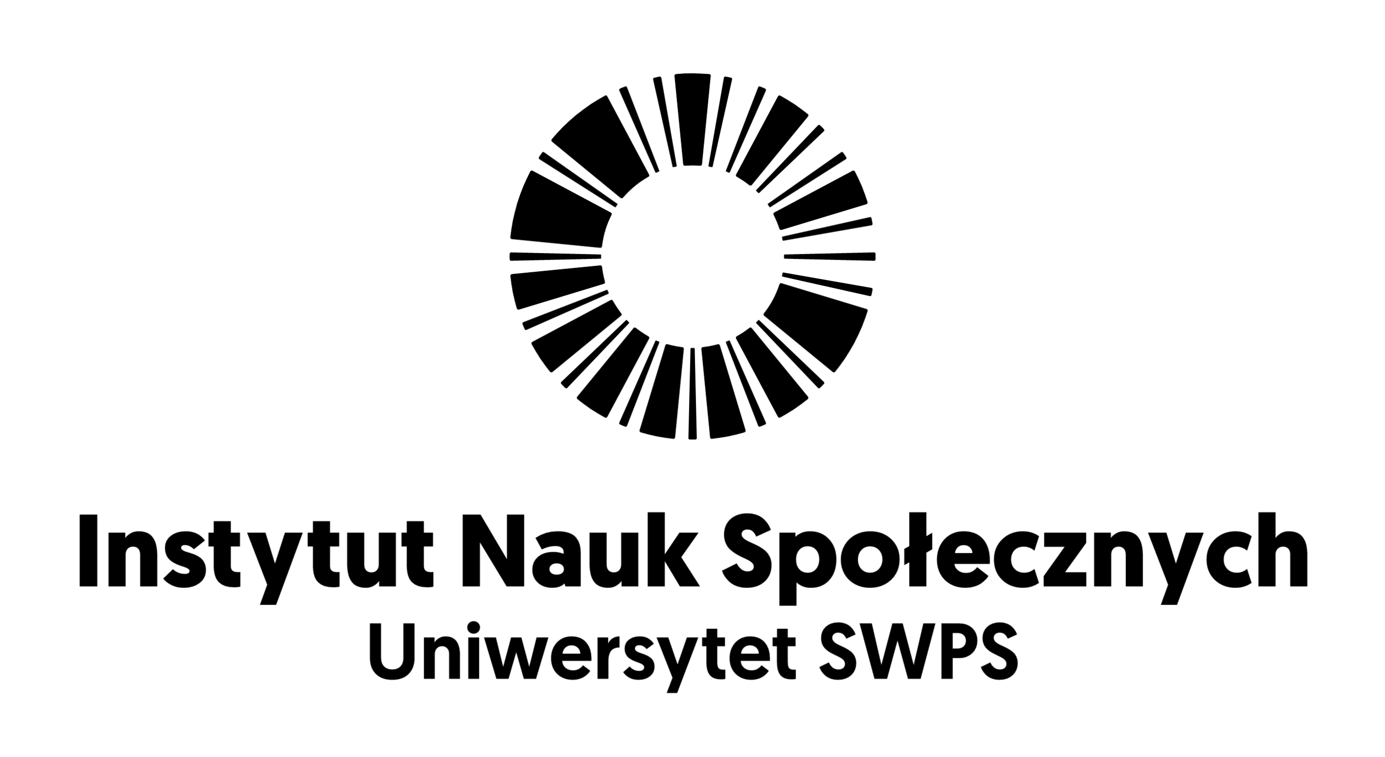 instytut nauk spoecznych logo vertical bw