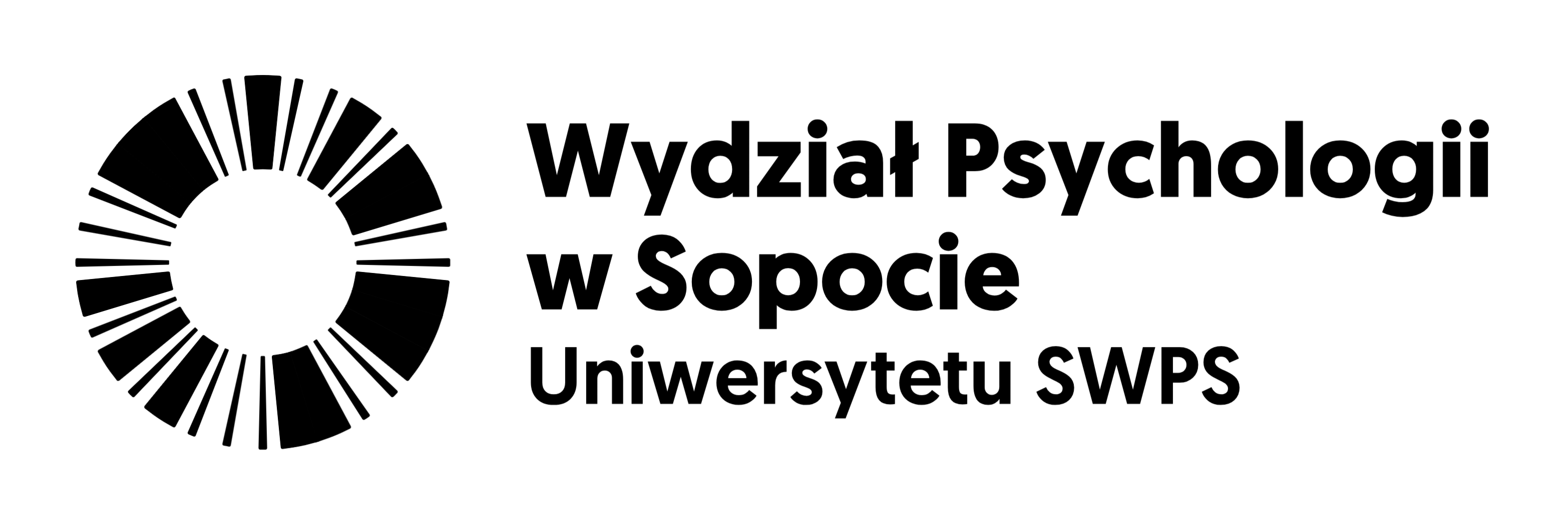 wydzia psychologii w sopocie logo horizontal bw