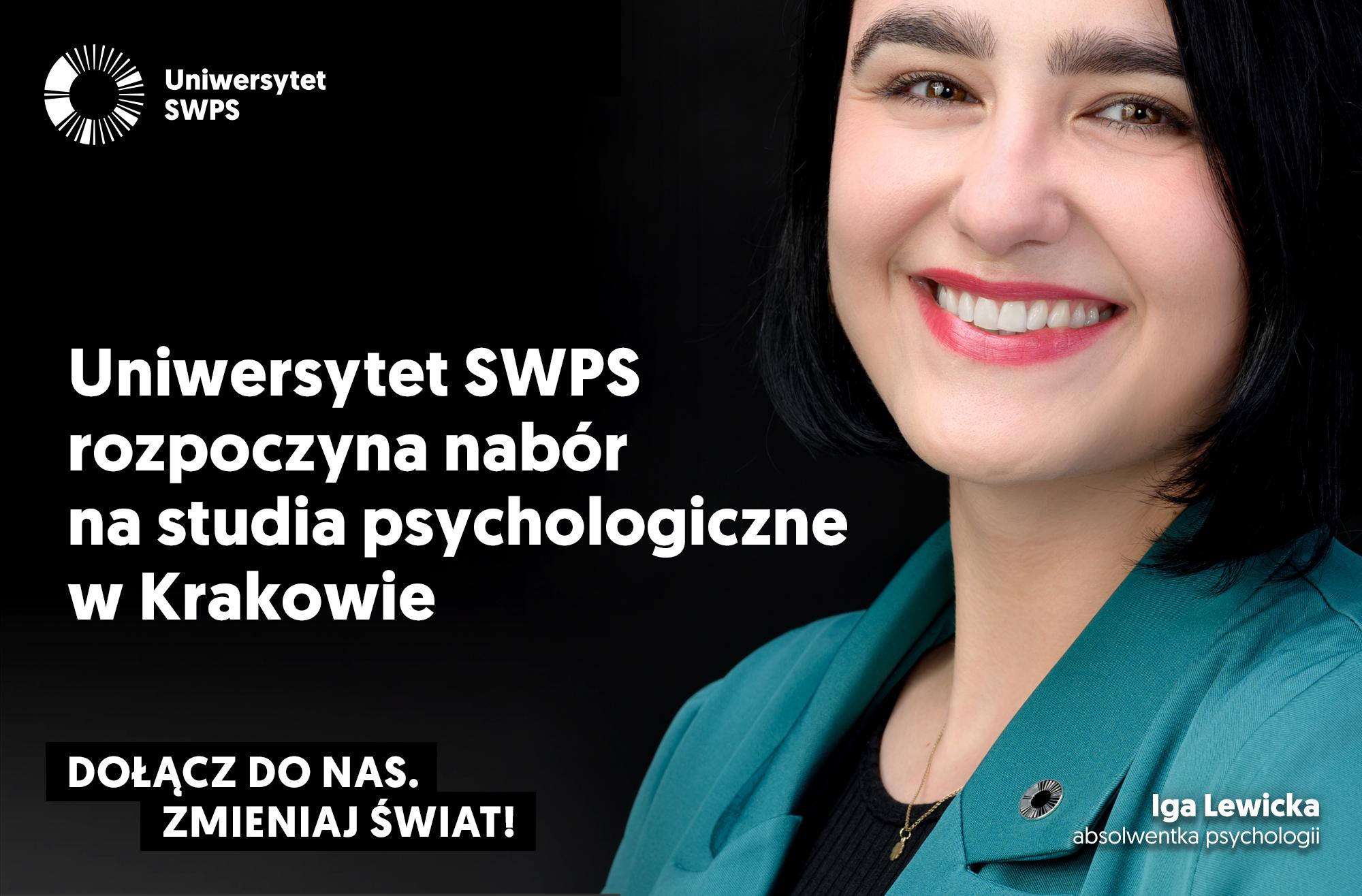 Uniwersytet SWPS rozpoczyna nabór na studia psychologiczne w Krakowie  