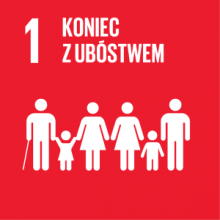 Koniec z ubóstwem ikona pierwszego celu zrównoważonego rozwoju