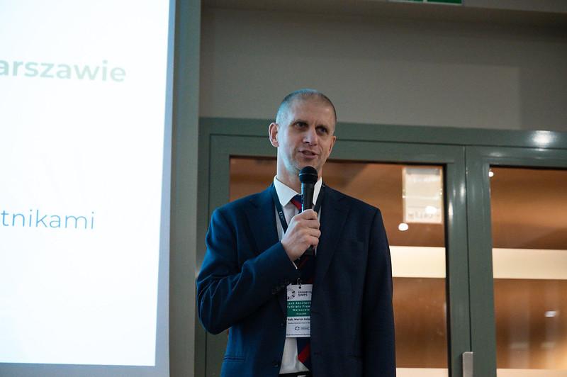 Profesor Marcin Asłanowicz otwiera kolejny Zjazd Absolwencki Wydziału Prawa w Warszawie, zdj. materiały USWPS
