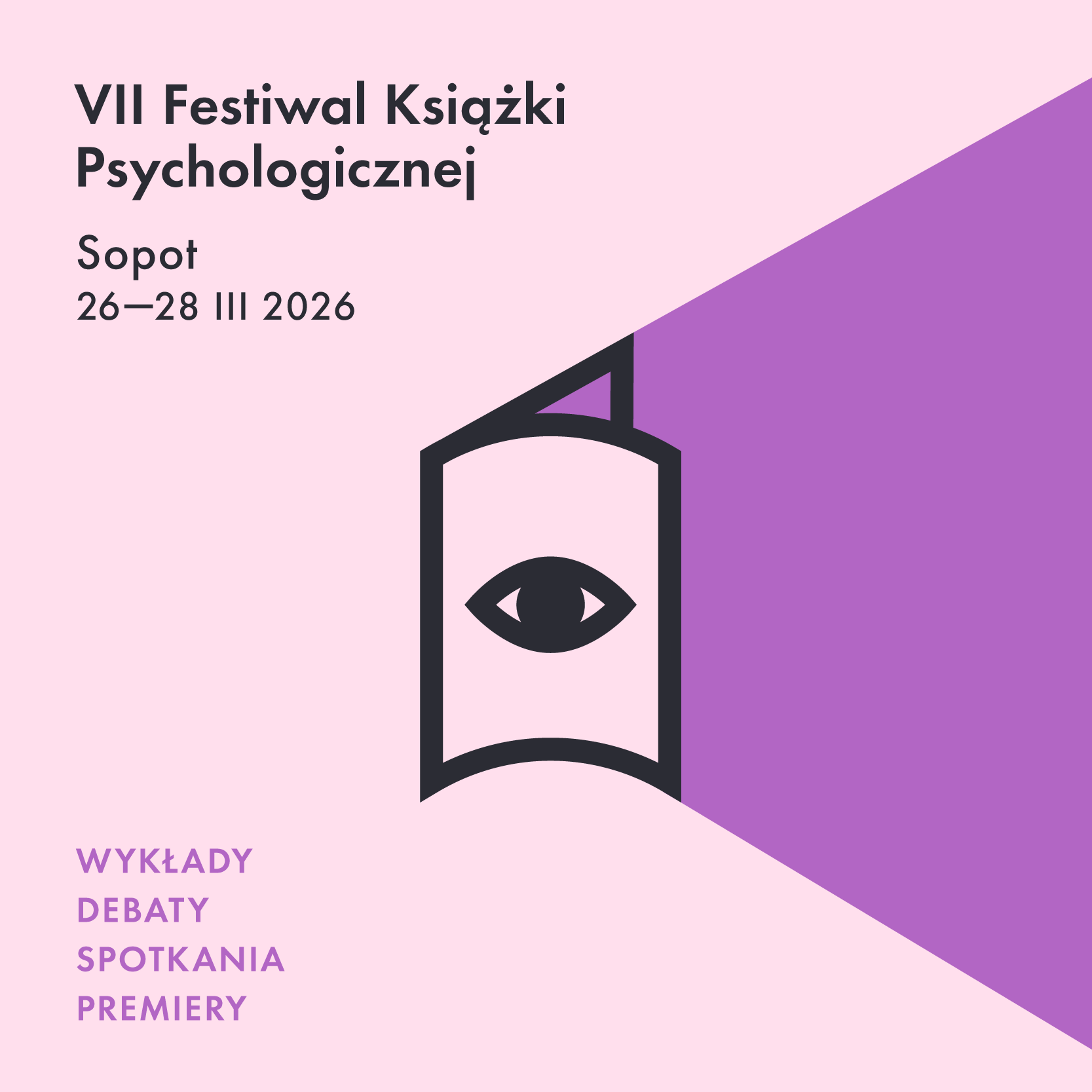 Plakat VII Festiwal Książki Psychologicznej