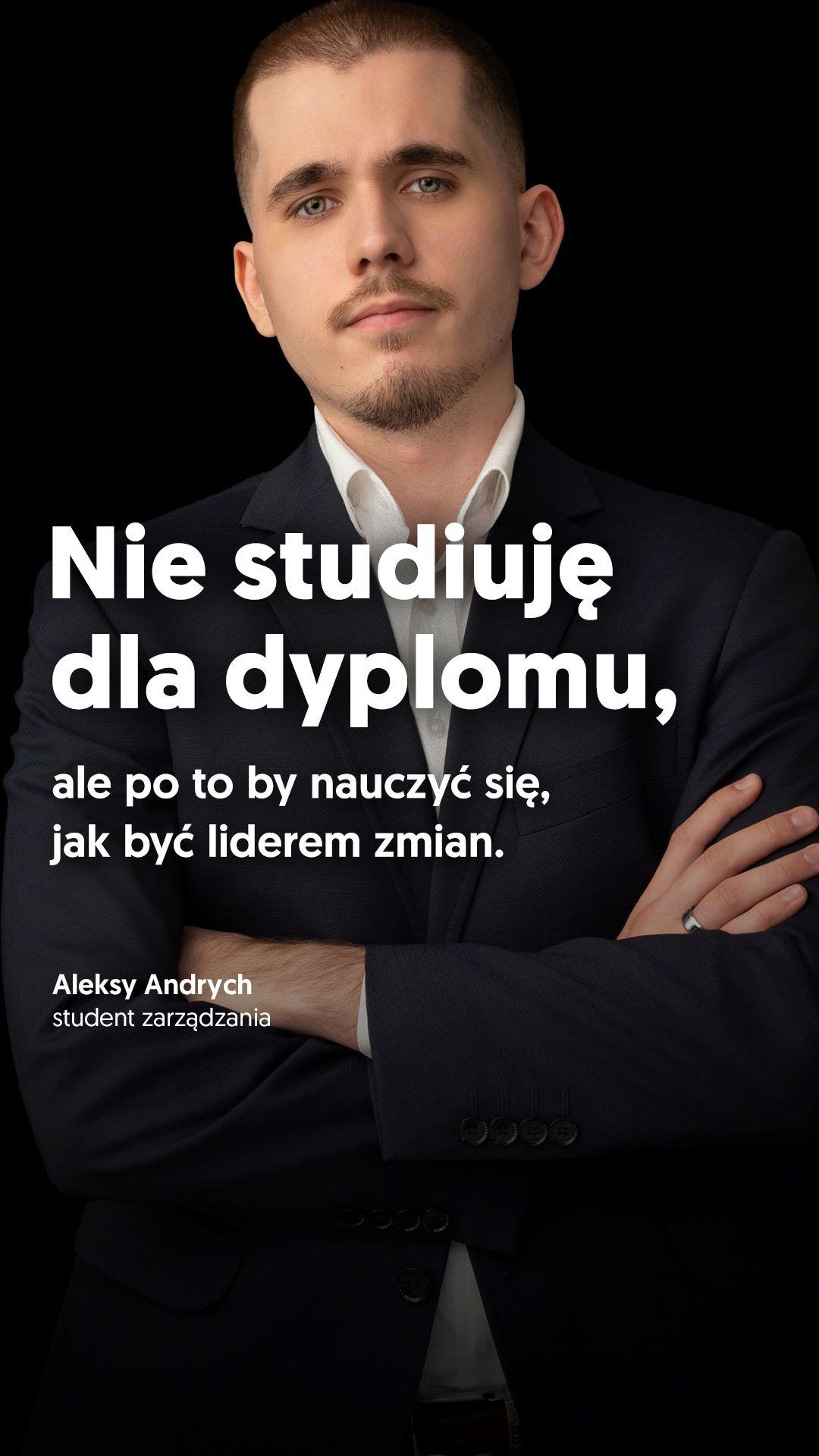 Reklama z Aleksandrą Klewek, studentką dziennikarstwa i komunikacji społecznej na Uniwersytecie SWPS