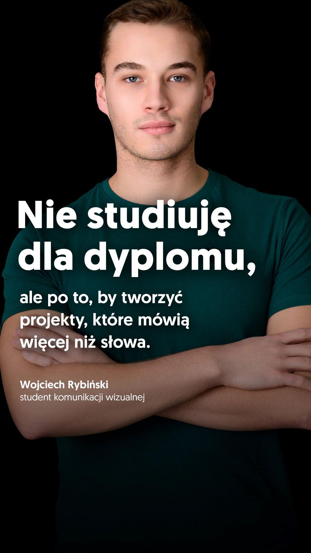 Reklama z Aleksandrą Klewek, studentką dziennikarstwa i komunikacji społecznej na Uniwersytecie SWPS