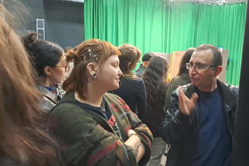 Studentki z USWPS zwiedzają studio animacji na New Bulgarian University w Sofii
