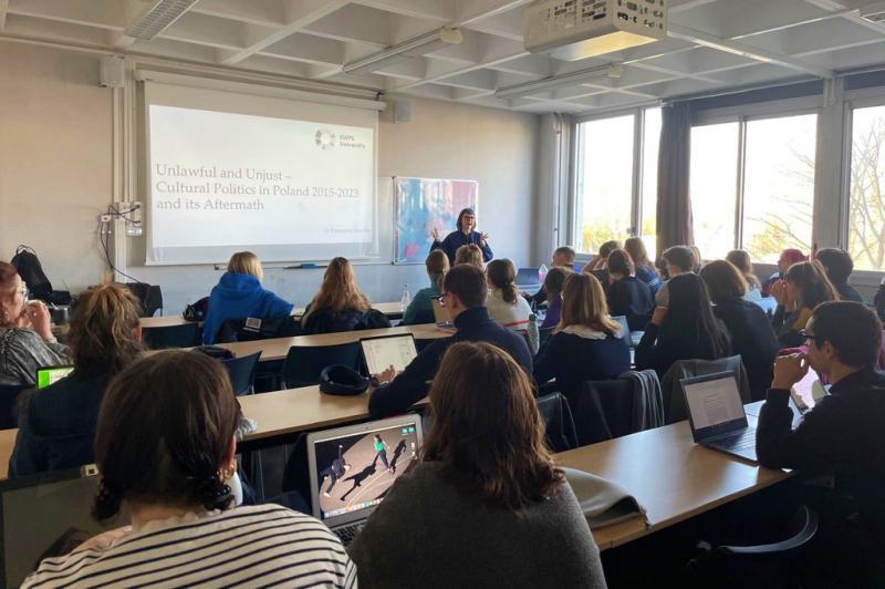 Studenci z USWPS na Uniwersytecie Paris 8