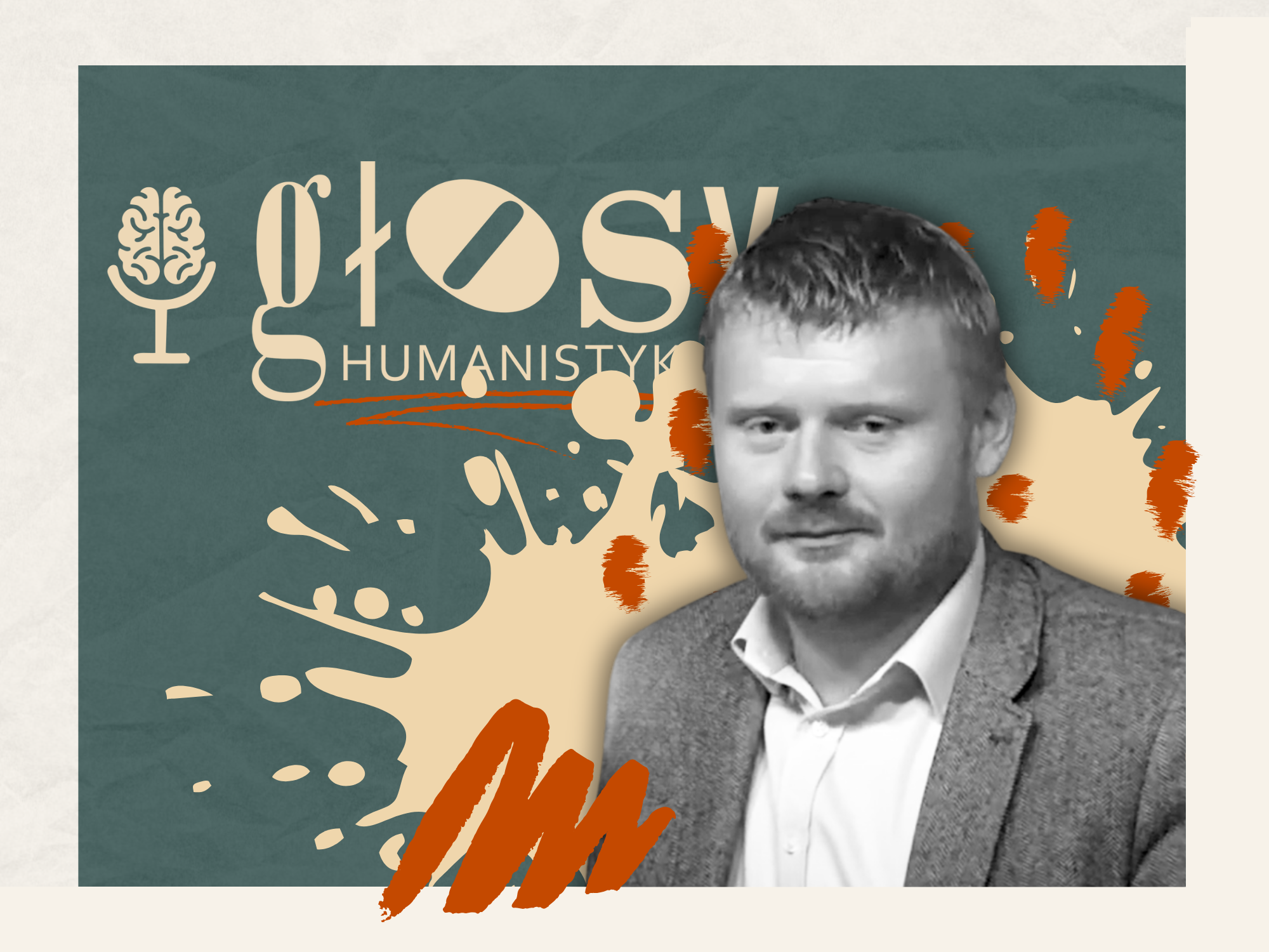Bartosz Bartosiewicz i logo „Głosów Humanistyki”