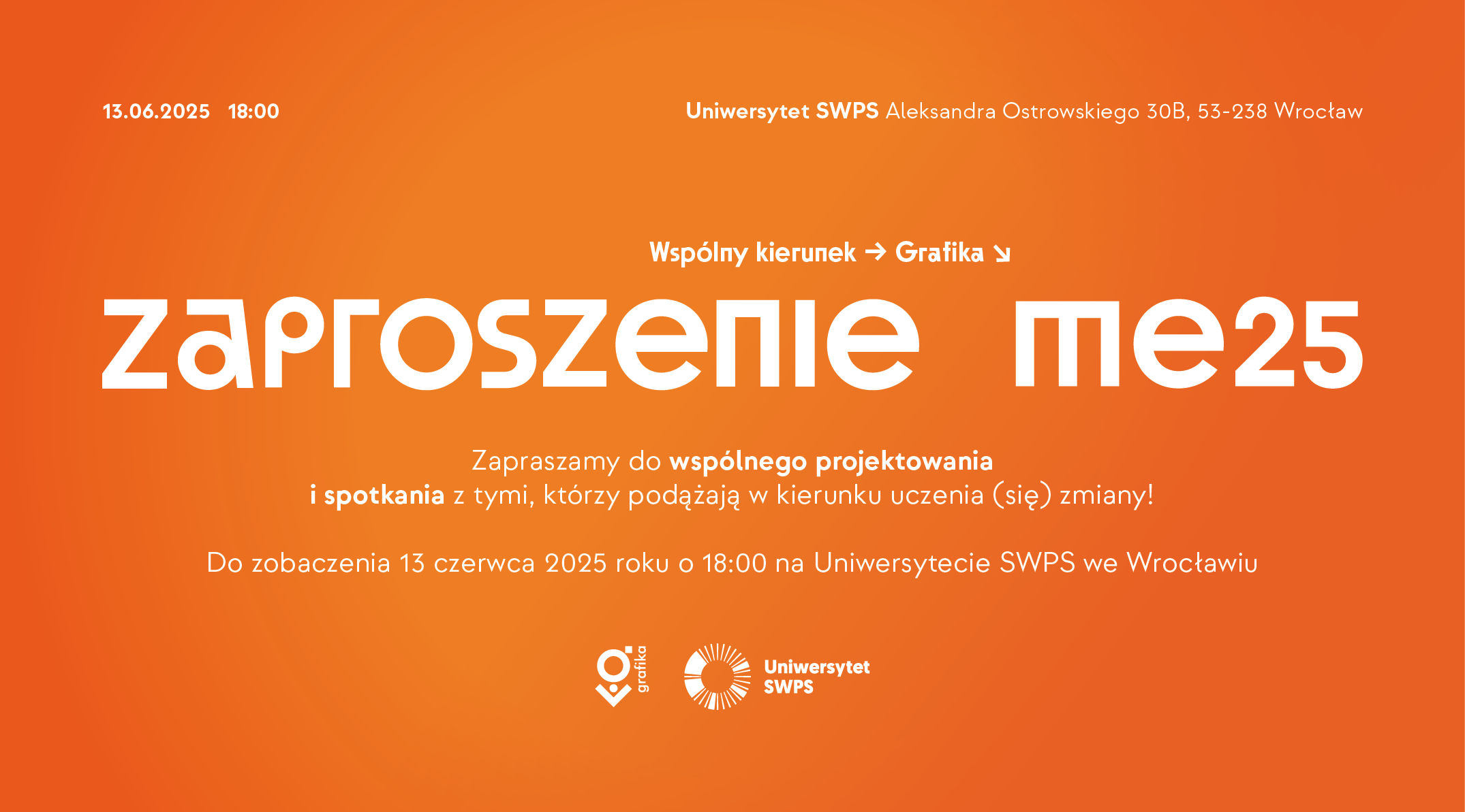 Zaproszenie na Main Event na 13 czerwca 2025 r., godz. 18.00